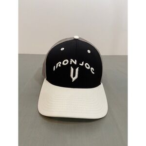 The Game Iron Joc Trucker Hat Mens Snapback Mesh Cap Black White Grey One Size